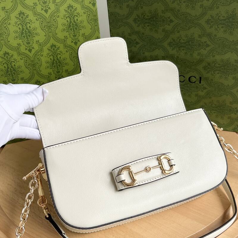 Gucci Horsebit 1955 White shoulder — 1:1 Replica