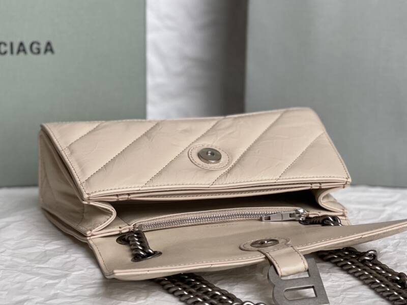 Balenciaga Hourglass Beige 23x14x10cm shoulder bag — 1:1 Replica