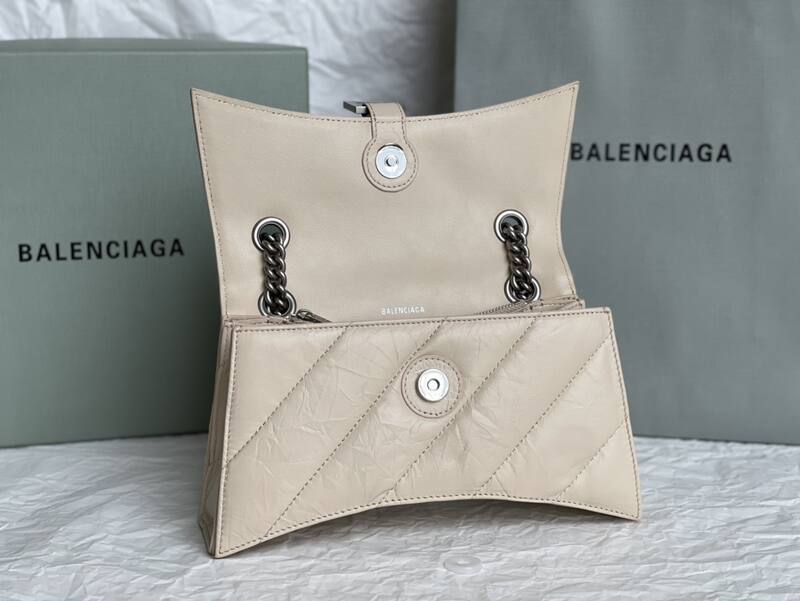 Balenciaga Hourglass Beige 23x14x10cm shoulder bag — 1:1 Replica