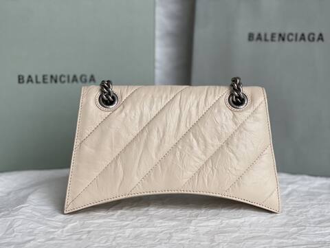 Balenciaga Hourglass Beige 23x14x10cm shoulder bag 1 1 Replica
