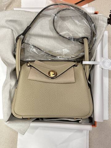 Hermes Lindy Beige mini shoulder 1 1 Replica