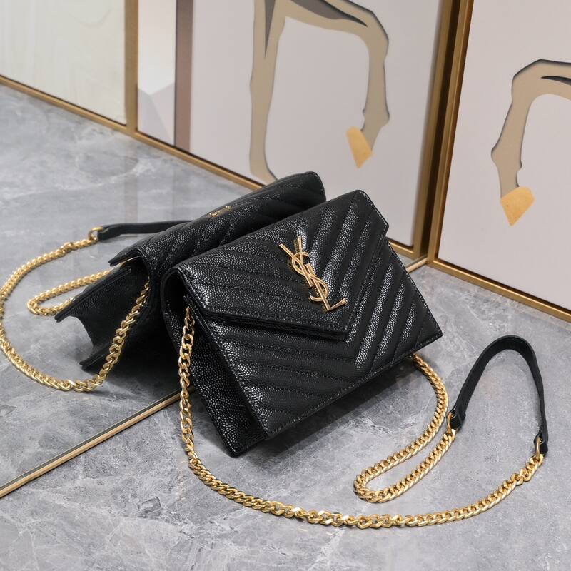 Saint Laurent LouLou Black 20 17 crossbody — Top Quality Replica