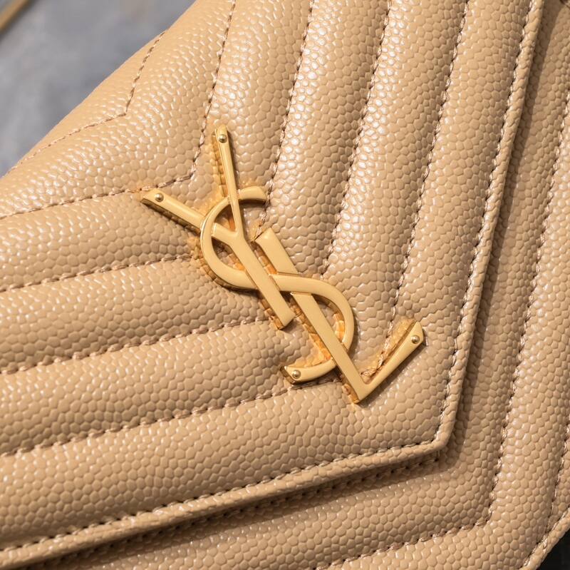 Saint Laurent Envelope Beige 20x17x6cm crossbody — AAA Quality Replica