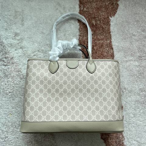 Gucci Beige GG canvas tote Top Quality Replica