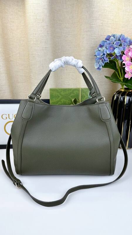 Gucci Soho Olive Green 35x29x16cm tote — Premium Replica