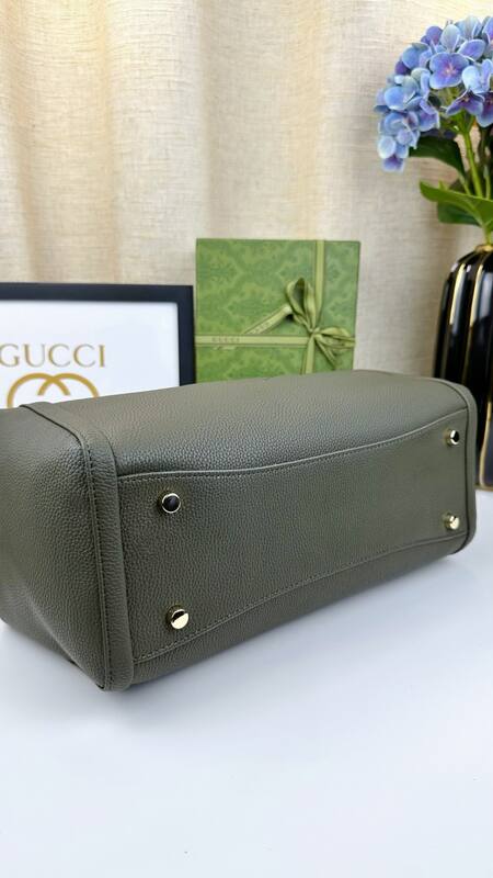 Gucci Soho Olive Green 35x29x16cm tote — Premium Replica