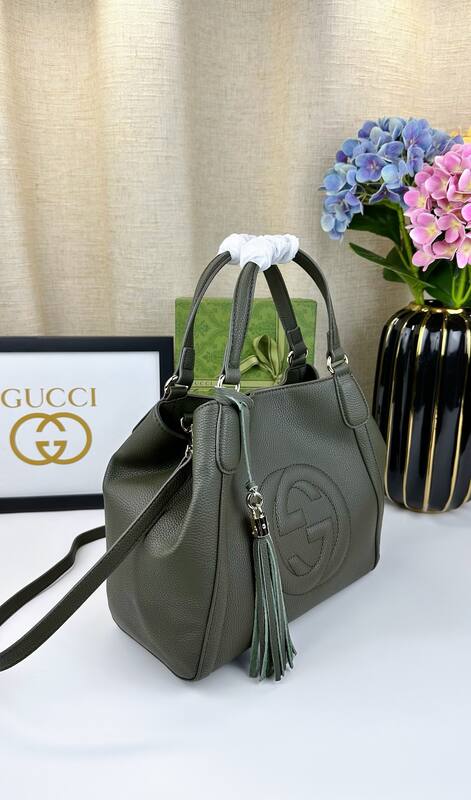 Gucci Soho 336751 Olive Green 30x26x14cm shoulder — AAA Quality Replica
