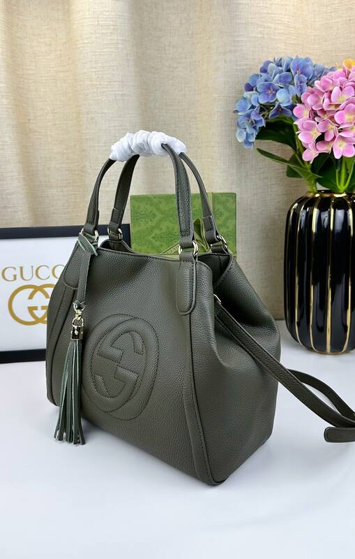 Gucci Soho 336751 Olive Green 30x26x14cm shoulder — AAA Quality Replica