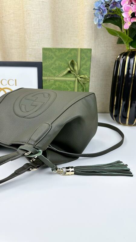 Gucci Soho 336751 Olive Green 30x26x14cm shoulder — AAA Quality Replica