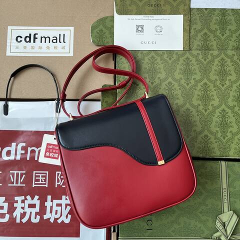 Gucci Red and Black shoulder 1 1 Replica