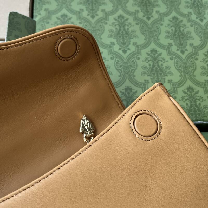 Gucci Tan and brown leather shoulder — AAA Quality Replica