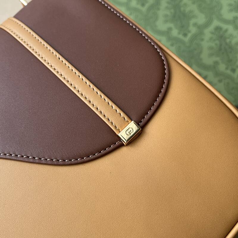 Gucci Tan and brown leather shoulder — AAA Quality Replica