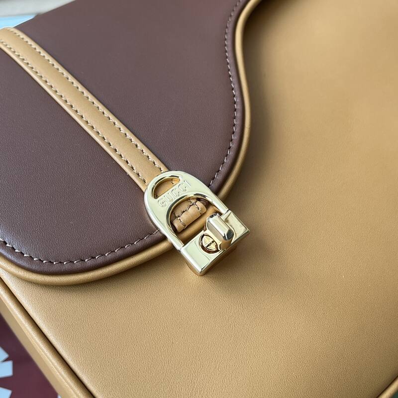 Gucci Tan and brown leather shoulder — AAA Quality Replica