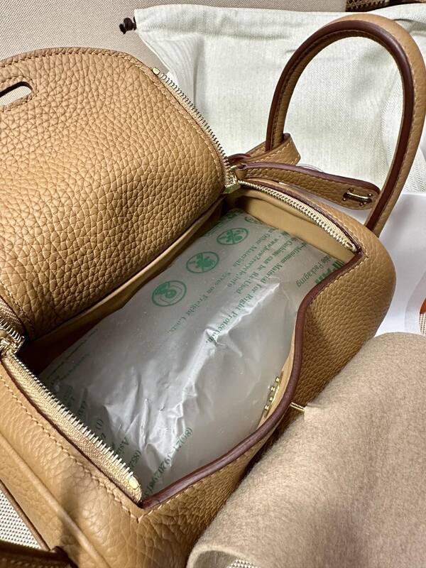 Hermes Lindy Tan mini shoulder — 1:1 Replica