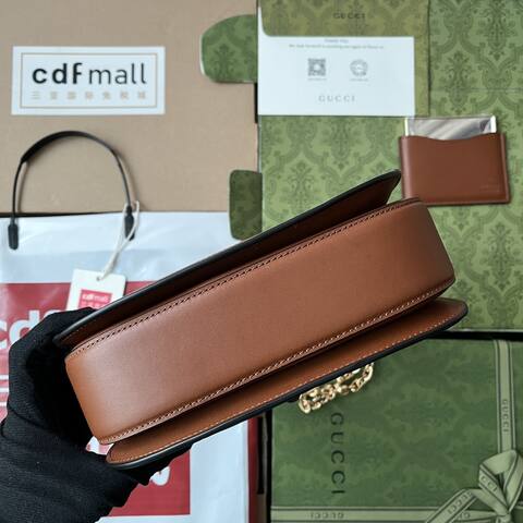Gucci Brown crossbody 1 1 Replica