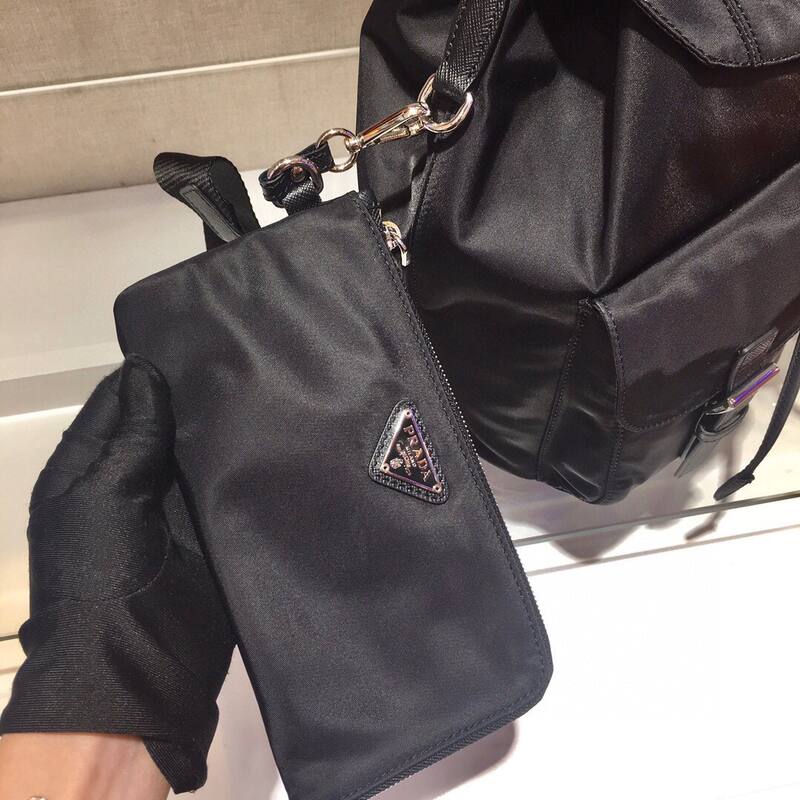Prada Nylon black 32x30x15cm backpack — 1:1 Replica