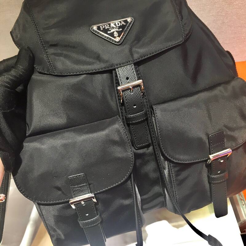Prada Nylon black 32x30x15cm backpack — 1:1 Replica