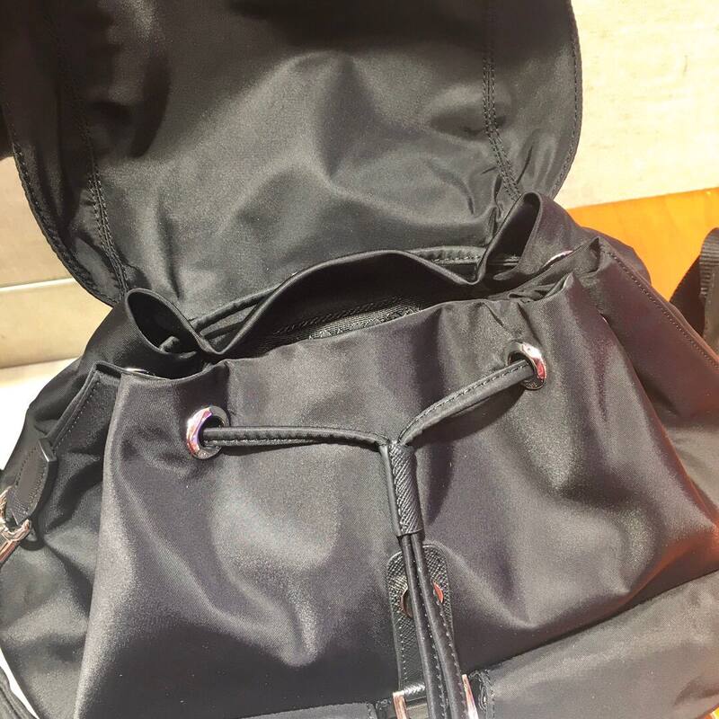 Prada Nylon black 32x30x15cm backpack — 1:1 Replica