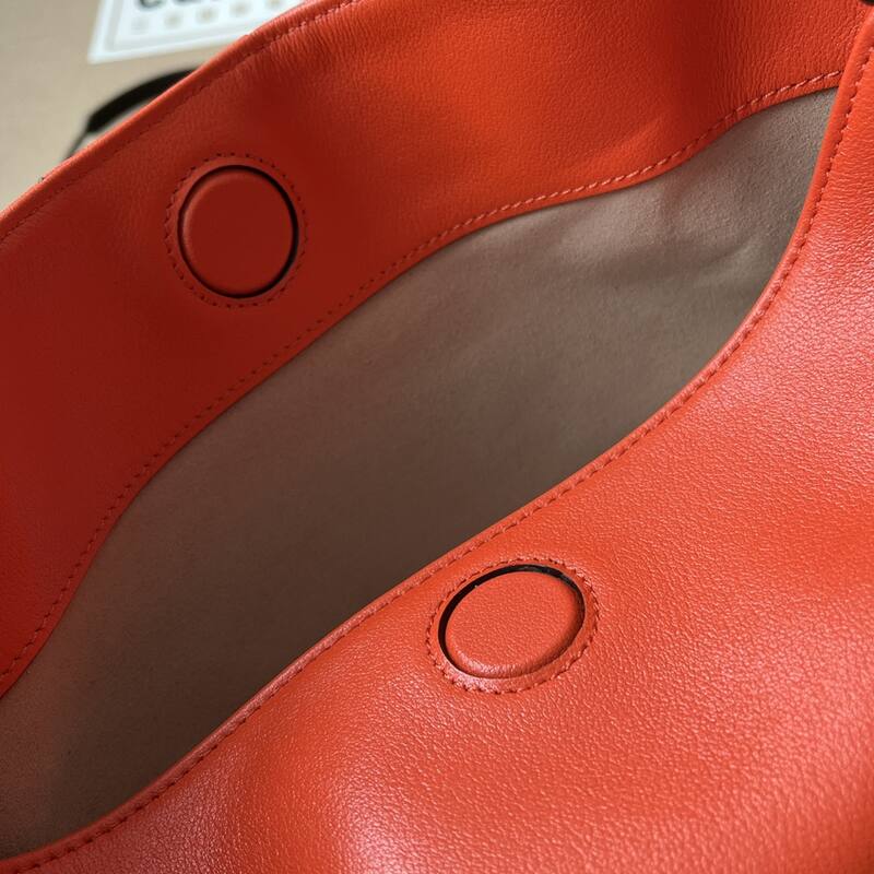 Gucci Orange leather with purple strap shoulder — AAA Quality Replica
