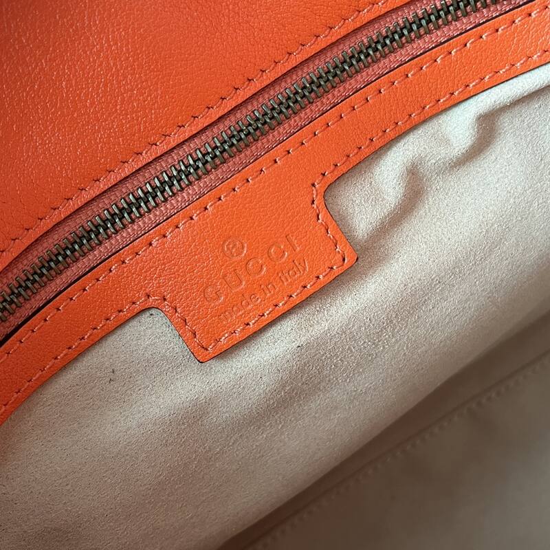 Gucci Orange leather with purple strap crossbody — 1:1 Replica