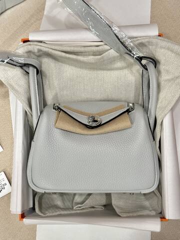 Hermes Lindy 26 Blue Pale 26cm crossbody Premium Replica