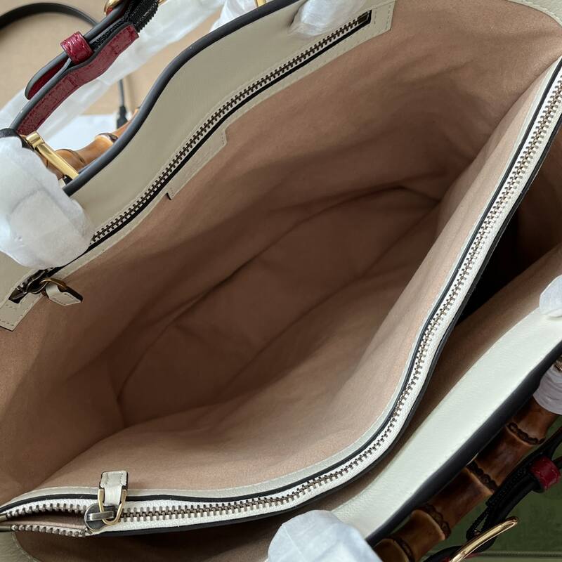 Gucci Diana White leather tote — Top Quality Replica