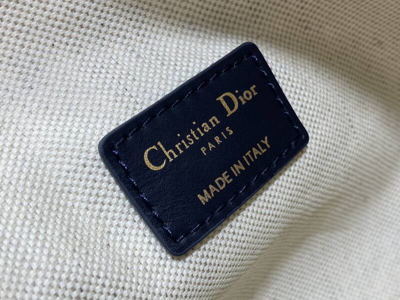 Dior Oblique navy beige shoulder — Premium Replica