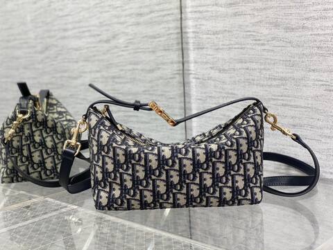 Dior Oblique navy beige shoulder Premium Replica