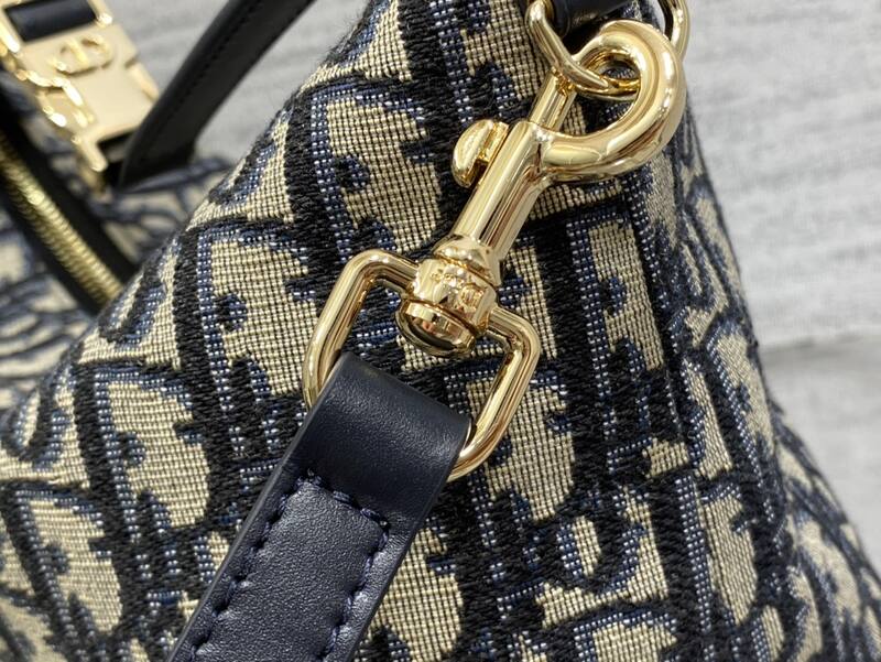 Dior Oblique navy beige shoulder — Premium Replica