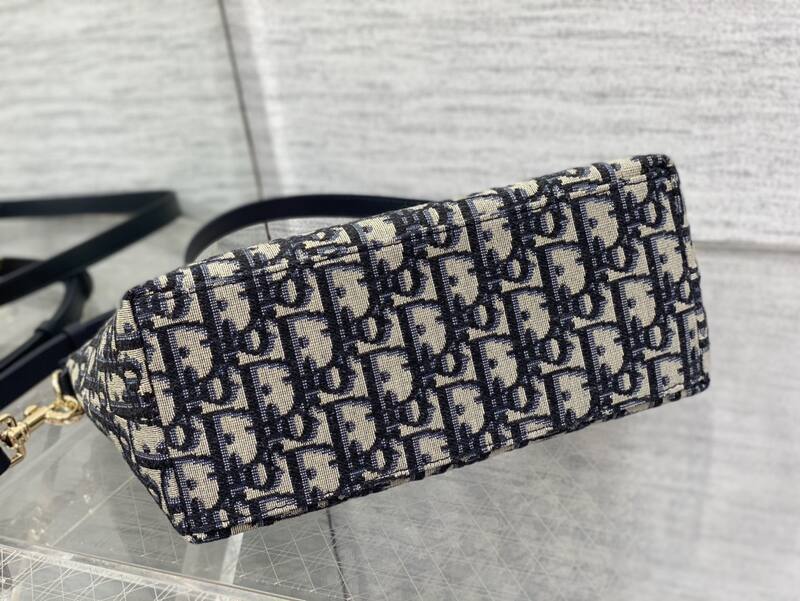 Dior Oblique navy beige shoulder — Premium Replica