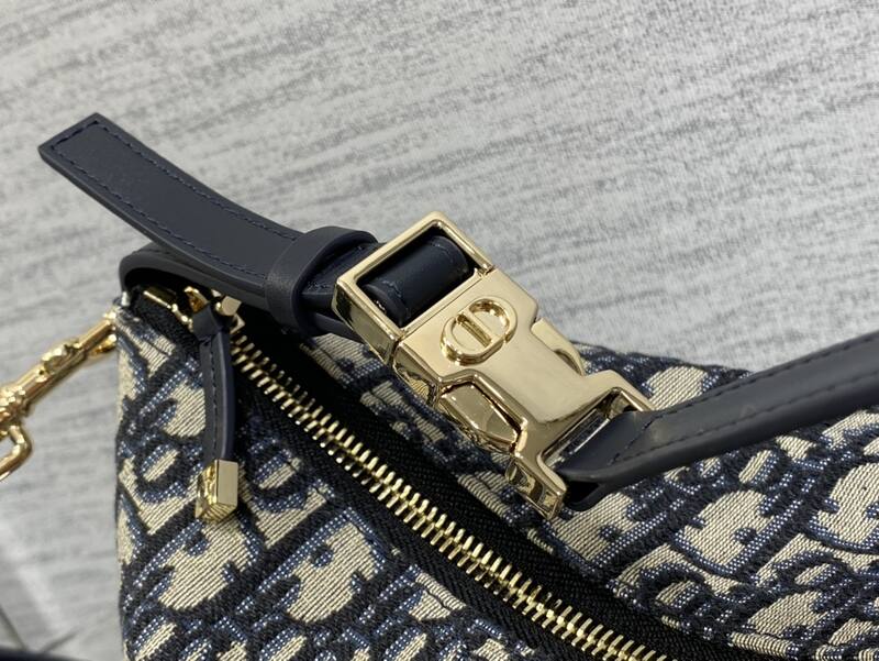 Dior Oblique navy beige shoulder — Premium Replica