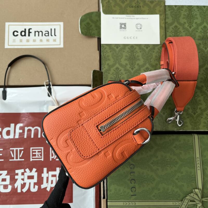 Gucci Orange leather crossbody — 1:1 Replica