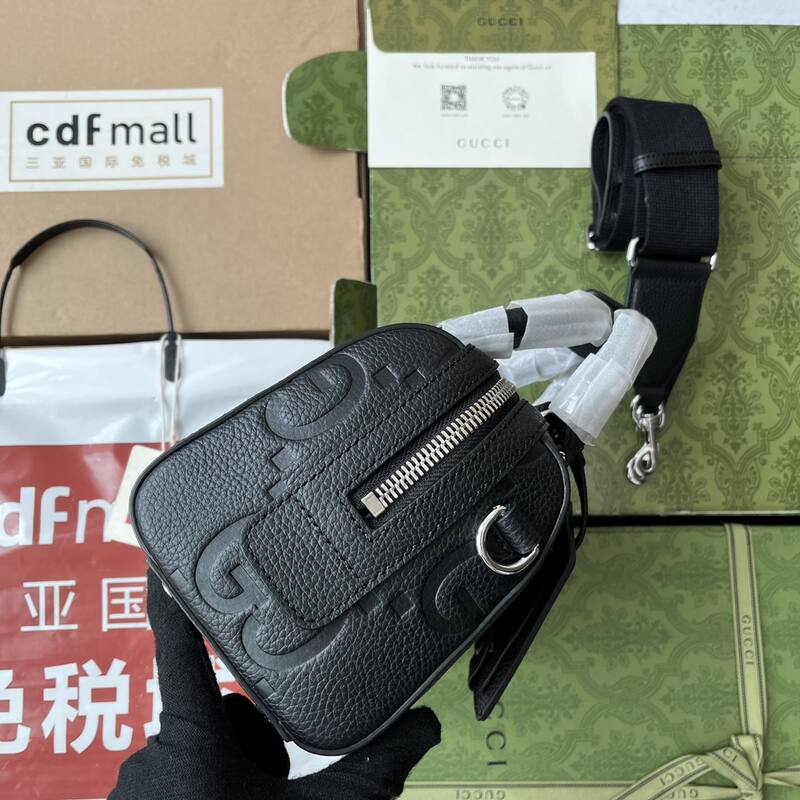 Gucci GG embossed duffle Black travel — 1:1 Replica