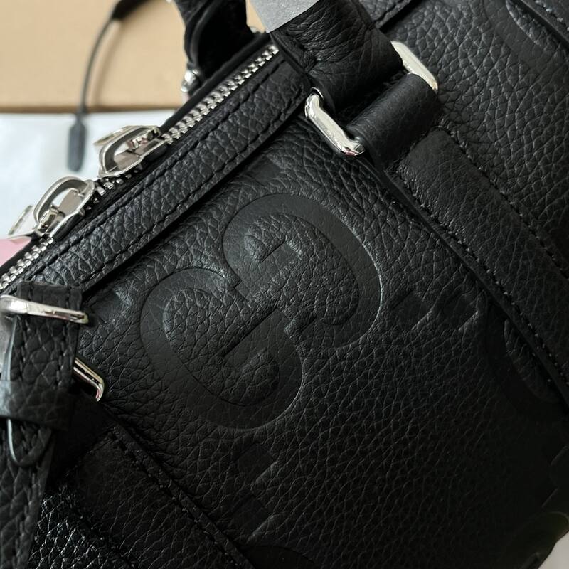 Gucci GG embossed duffle Black travel — 1:1 Replica
