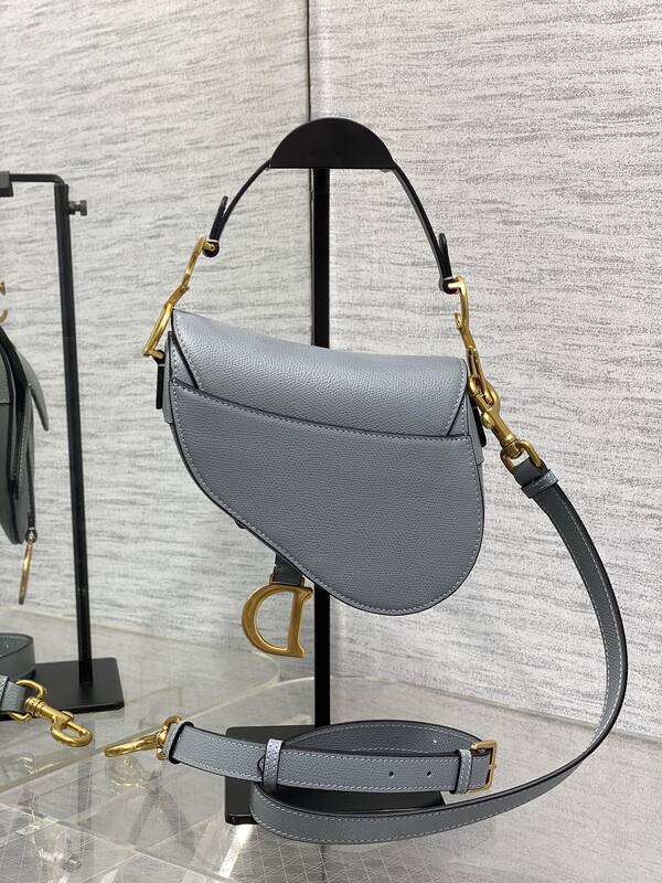 Dior Saddle Light Grey shoulder — 1:1 Replica