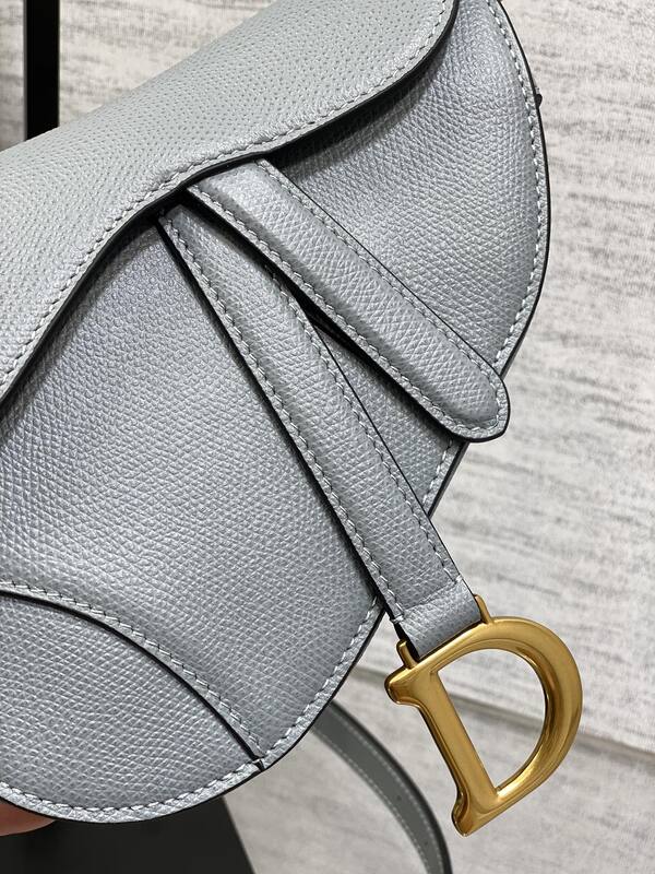 Dior Saddle Light Grey shoulder — 1:1 Replica