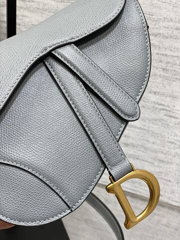 Dior Saddle Light Grey shoulder 1 1 Replica