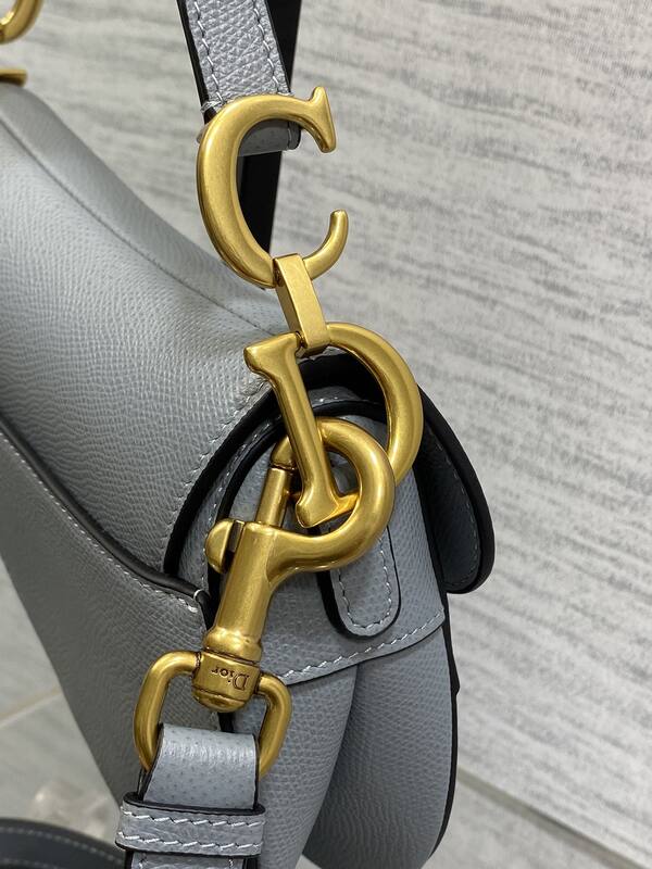 Dior Saddle Light Grey shoulder — 1:1 Replica