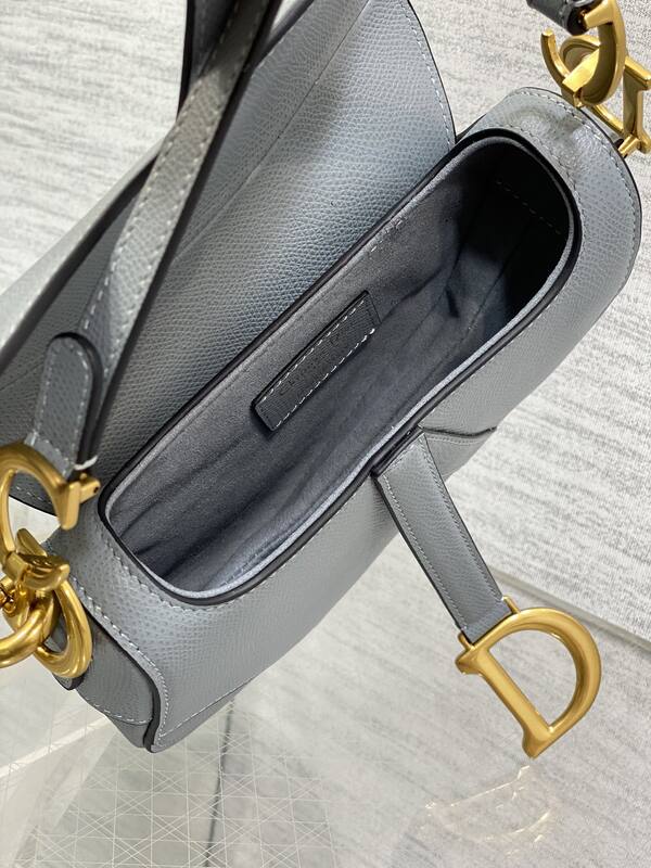 Dior Saddle Light Grey shoulder — 1:1 Replica