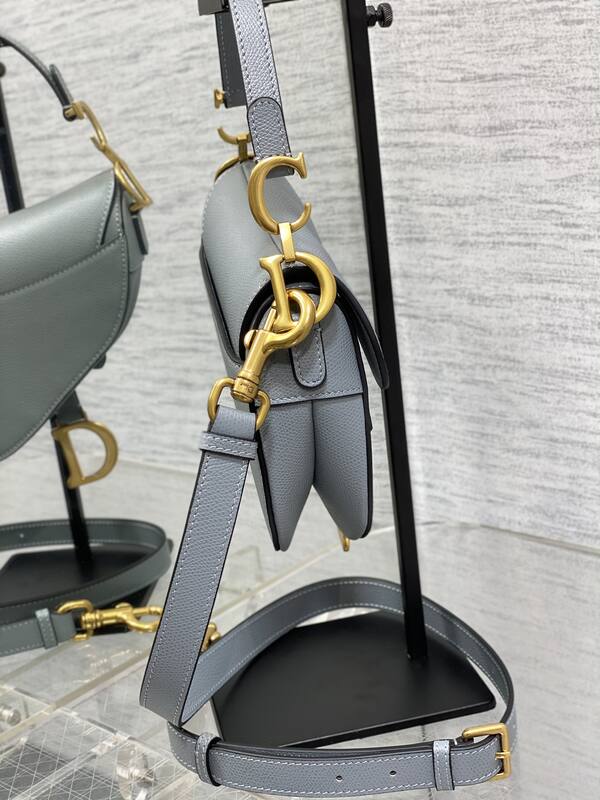 Dior Saddle Light Grey shoulder — 1:1 Replica