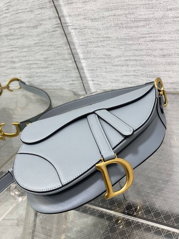 Dior Saddle Gray crossbody — Premium Replica