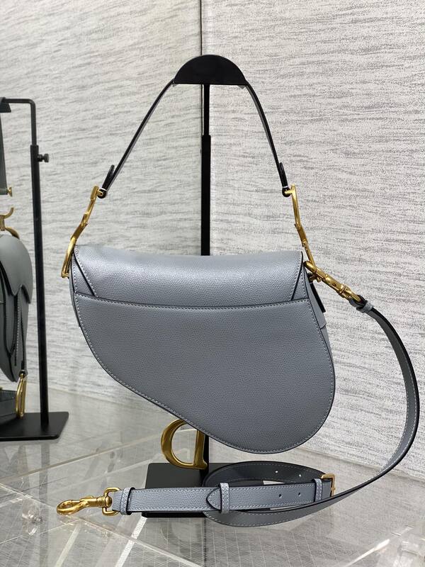 Dior Saddle Gray crossbody — Premium Replica