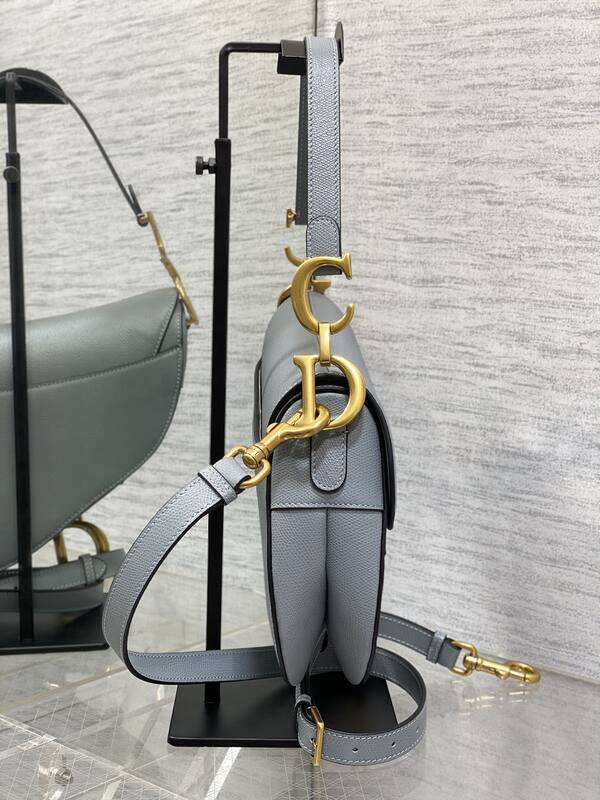 Dior Saddle Gray crossbody — Premium Replica