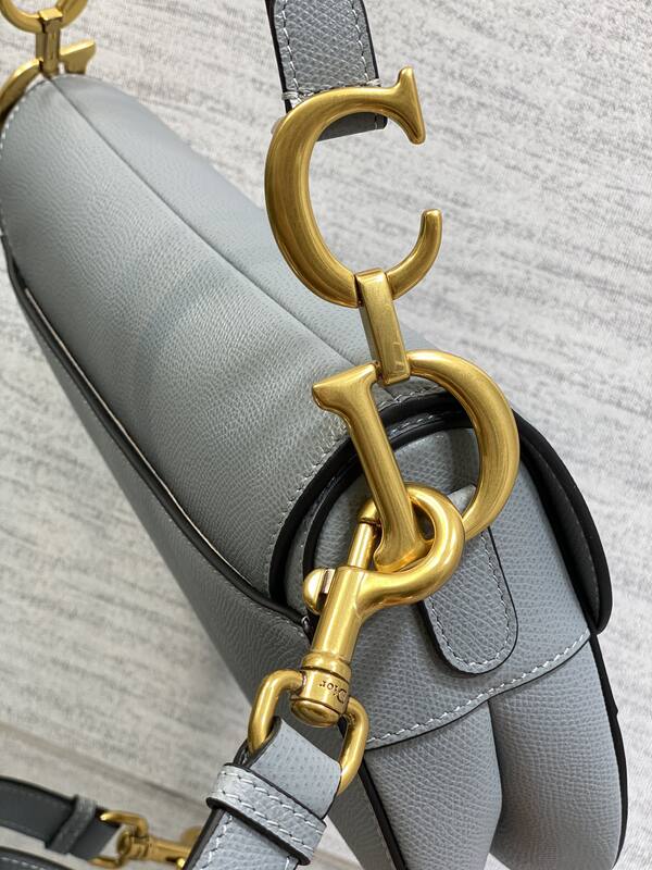 Dior Saddle Gray crossbody — Premium Replica