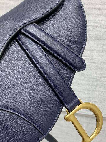 Dior Saddle Navy blue leather shoulder 1 1 Replica