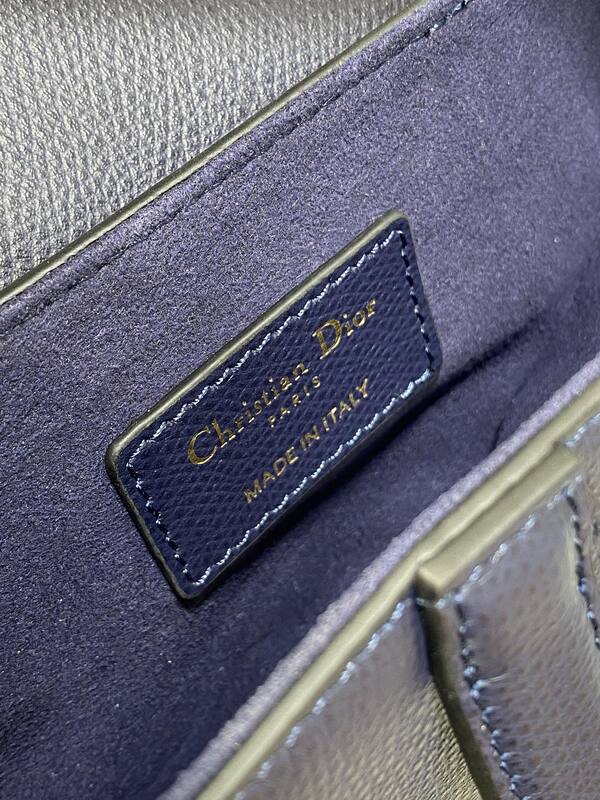 Dior Saddle Navy blue leather shoulder — 1:1 Replica