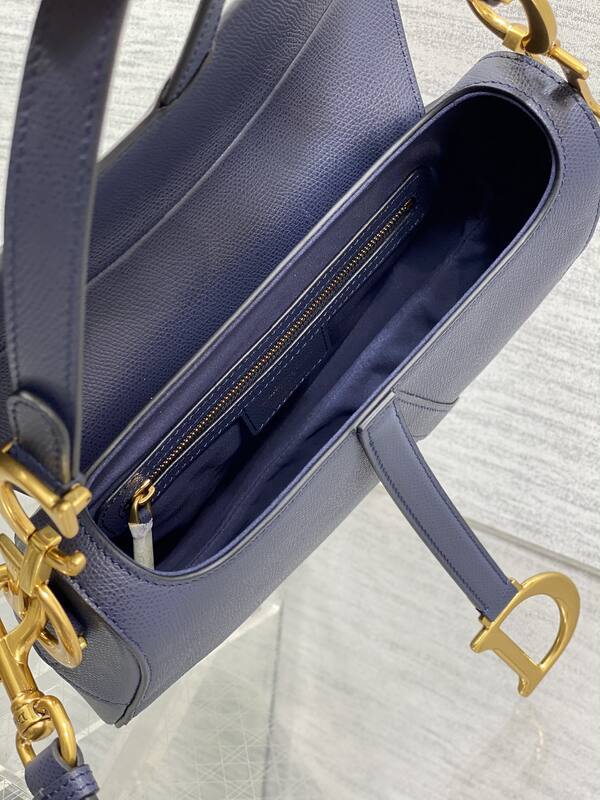 Dior Saddle Navy blue crossbody — AAA Quality Replica