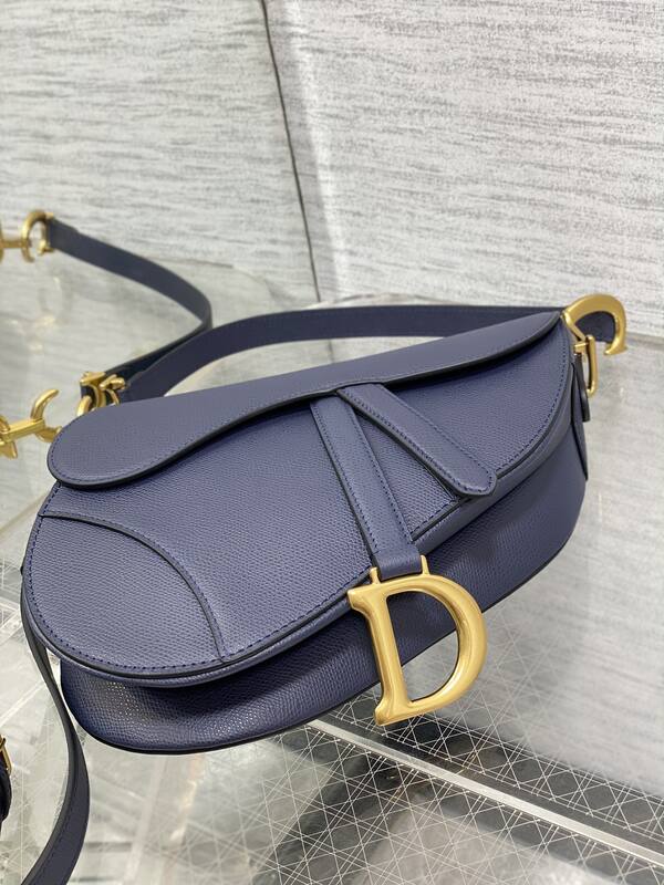 Dior Saddle Navy blue crossbody — AAA Quality Replica