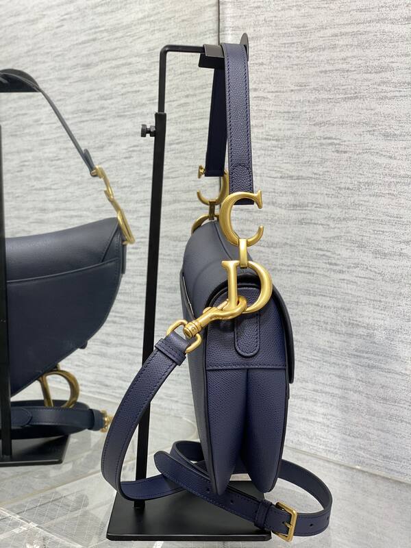 Dior Saddle Navy blue crossbody — AAA Quality Replica