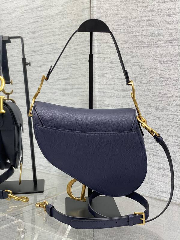 Dior Saddle Navy blue crossbody — AAA Quality Replica